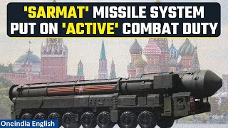 Russia puts Sarmat missile system aka Satan 2 on active combat duty I Oneindia News [upl. by Gertruda992]