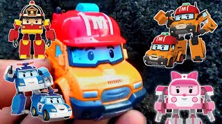 Mencari Mainan All Robocar Poli Roy Ember Mark Poli Heli Max Rody Cap Dump Spooky [upl. by Marshall]