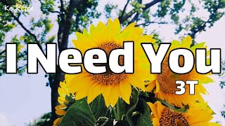 I Need You  by 3T  keirgee Lyrics Video [upl. by Ihsoyim829]