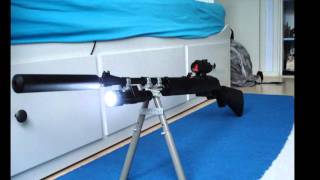 crosman 1077 with silencer and reddot [upl. by Chiarra]