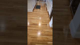 Final Results of Wood Floor Maintenance Spray Buff Cleaning amp Polishing Oak Floors in Frisco Tx [upl. by Egas]