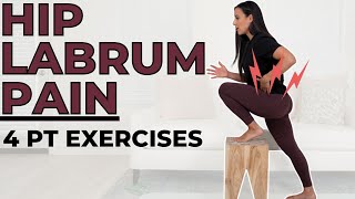 Physical Therapy Exercises for Hip Labrum Pain [upl. by Rehpotirhc44]