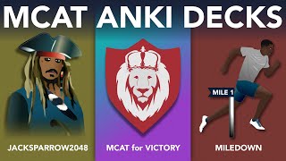 The Best MCAT Anki Decks Compared  MCAT for Victory Anki 11 [upl. by Clevie]