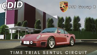 Car Driving Indonesia CDID  1989 Porsche 959  Time Trial Sentul Circuit 012081 [upl. by Nomis]