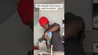 When you use the whole dish soap to wash the dishes 😂 [upl. by Eirrek]