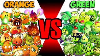 Team ORANGE vs GREEN Battlez  Who Will Win  PvZ 2 Team Plant vs Team Plant [upl. by Hannad814]