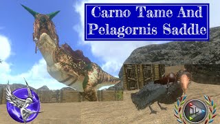 PELAGORNIS SADDLE AND CARNO TAMING  S1E8  Ark Survival Evolved Mobile [upl. by Schindler]