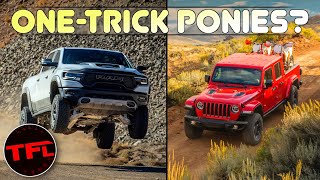 The New Jeep Gladiator Diesel amp The Ram TRX SUCK at Towing amp Hauling  Here’s Why [upl. by Ahcrop]