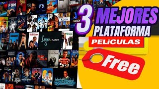 Las 3 Mejores Apps para Ver Películas Series y TV GRATS y Legales [upl. by Cirillo]