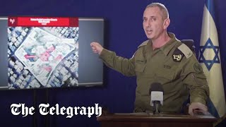 Hamas is hiding in Gazas biggest hospital in tunnels claims Israel military [upl. by Naneik]