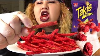 Hot Takis Challenge MUKBANG [upl. by Salomone840]