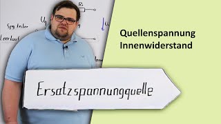 Ersatzspannungsquelle erklären  Innenwiderstand Quellenspannung [upl. by Sedecrem577]