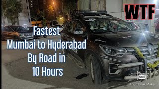 Mumbai to Hyderabad by RoadFasted Mumbai toHyderabad within 10 Hours Reanut Triber7 SeaterReview [upl. by Hada702]