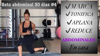 RETO ABDOMINAL 30 DÍAS 4 Abdominales en Casa Como marcar el abdomen rápido Abdomen plano [upl. by Hardwick]