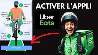 Comment se mettre en ligne sur Uber Eats  Livreurs [upl. by Meaghan]