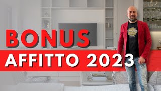 BONUS affitto 2023  Tutte le novità [upl. by Cassady421]