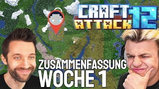 Craft Attack 12 Komplette Woche 1 ZUSAMMENFASSUNG  Jeder Teilnehmer Urutox [upl. by Enylodnewg]