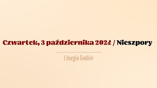 Nieszpory  3 października 2024 [upl. by Annauj752]