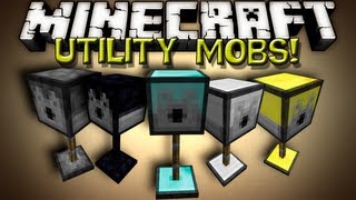 Minecraft Mods  UTILITY MOBS TURRETS [upl. by Floyd]