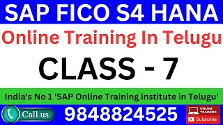 SAP FICO S4HANA TRAINING CLASS 7 [upl. by Westbrook244]