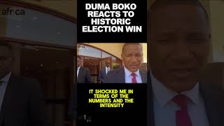 Duma Bokos Reaction to Historic Win in 2024 Botswana Elections [upl. by Keon571]