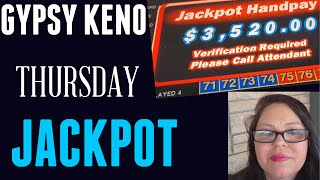 JACKPOT HAND PAY  CHA CHING  DAM I LOVE KENO kenonation [upl. by Iras848]