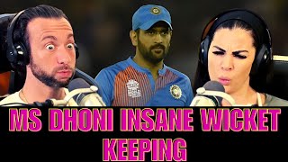 MS DHONI Insane Wicket Keeping Skills American Reaction [upl. by Ise]