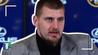 Nikola Jokic after Nuggets DEFEAT Heat quotIts easy to be a general after a WARquot [upl. by Festa]