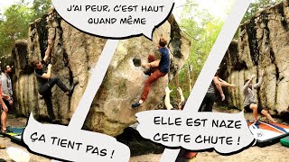 On essaie de grimper des blocs avec les copains et c’est pas gagné Escalade à Fontainebleau [upl. by Irvin790]