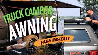 New Truck Camper Awning Easy Install The Rhino Rack Sunseeker 6 Awning [upl. by Aicilanna216]