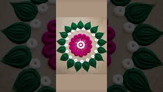 Very simple easy rangoli design rangolidesigns ytshorts rangoli easy design simple yt [upl. by Lathrope]