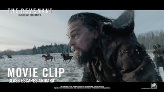 The Revenant Glass Escapes Arikara Movie Clip in HD 1080p [upl. by Thibaut]