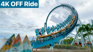 Pipeline The Surf Coaster NEW FOR 2023 4K OFF Ride POV SeaWorld Orlando Orlando FL [upl. by Amarillis]