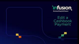 Edit a Cashbook Payment [upl. by Yllor]