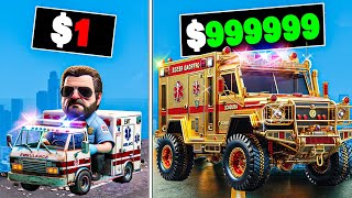 1 to 1000000 Ambulance in GTA 5 [upl. by Eisler]