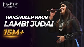 Lambi Judai  Harshdeep Kaur Live at JashneRekhta [upl. by Gowon956]