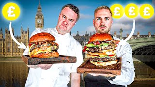 £10 vs £100 Burger Challenge Chef Edition [upl. by Hepsibah]