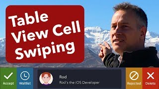 UITableView Row Swipe Actions iOS Xcode 9 Swift 4 [upl. by Frederic]
