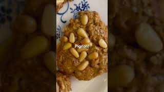 Pignoli Italian ￼ pine nut cookies Getting ready for winter pinenuts pinenutcookies [upl. by Chaney]