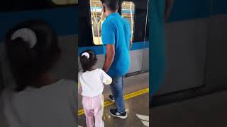 Chivus first metro experience 🚉 pune metro viralshorts punecity [upl. by Strephon]