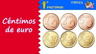 Matemáticas 1º Primaria Tema 11 Los céntimos de euro [upl. by Anovahs]