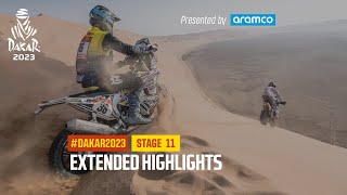 Extended highlights of Stage 11 presented by Aramco  Dakar2023 [upl. by Ailicec]