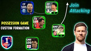 Best Custom Formation For POSSESSION GAME With Luis A Roman Manager 🥶✨  eFootball 2024 Mobile [upl. by Frazier152]