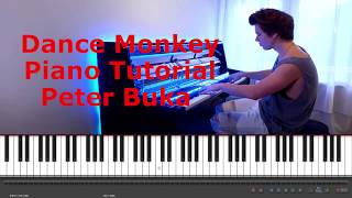 Dance Monkey Piano Tutorial （Peter Buka Verion）Dovenaz [upl. by Faletti889]