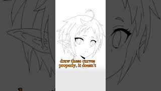 Misconception About Lines  Quick Art Tips art sketch shorts tutorial drawingtutorial anime [upl. by Brig]