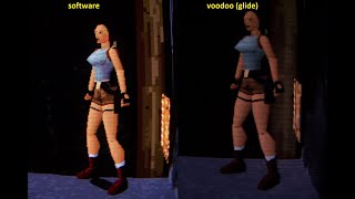 Tomb Raider 1 Software VS 3DFX [upl. by Lise979]