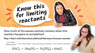 Stoichiometry Limiting Reactant Left Over Excess Reactant Percent Yield  Study Chemistry With Us [upl. by Sathrum]