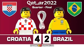 Croatia vs Brazil 42 11 • World Cup 2022 Qatar QuarterFinal Full Penalty Shootout Lego Football [upl. by Elvira]