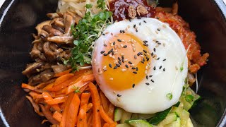 The taste of Korea  Dolsot Kimchi Bibimbap  돌솥 김치비빔밥  Vegan [upl. by Brieta]