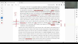 6 polarimetry polarimeter optical active stereoisomers enantiomers diastereomers light rotation meso [upl. by Eboj]